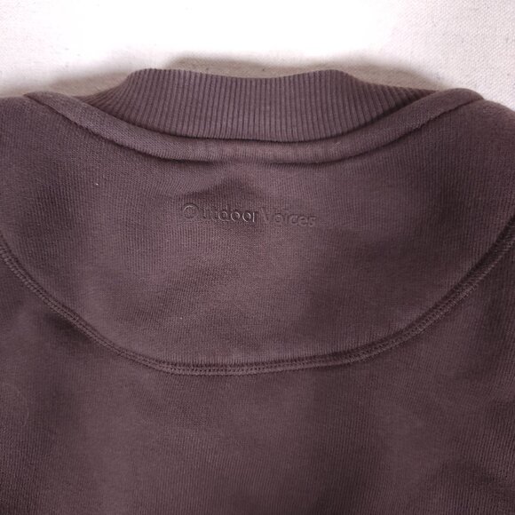 Outdoor Voices Organic Cotton Sweatshirt Brown Mens Size 3XL Fleece Pullover - Picture 9 of 15
